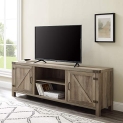 Walker Edison Georgetown Modern Farmhouse Double Barn Door TV Stand for TVs up to 80 Inches @ $168.29