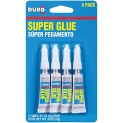 Duro Super Glue, Four 2-Gram Tubes (1400336), Original