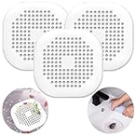3 Pack Drain Cover Hair Catcher Pad, Silicone Tube Trap Shower with Sucker for Bathroom Kitchen, 5.5