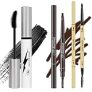 3pcs Silk Fiber Mascara,with eyebrow pencil,Eyebrow brush Natural Waterproof Smudge-Proof,All Day Exquisitely Long, Smudge-Proof (Brown, Black) @ $3.59