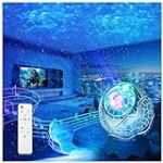 Kmorbsod Star Projector, Galaxy Projector for Bedroom, Remote Control & White Noise Bluetooth Speaker, 16 Colors LED Night Lights for Kids Adults Gaming Room, Home Theater Ceiling, Room Decor @ $16.10