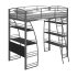 DHP Studio Loft Bunk Bed Over Desk and Bookcase with Metal Frame – Twin (Gray) @ $156.43