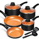 MICHELANGELO Copper Pots and Pans Set Nonstick @ $39.99