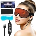 Heated Eye Mask,Adjustable Eye Compress for Dry Eyes,Dry Eye Mask with Moist Heat Warming Compres Sleep Work Travel @ $13.50