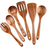 Kerilyn 6 Pack Wooden Spoons for Cooking @ $19.00