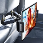 LISEN Tablet iPad Holder for Car Mount Headrest – iPad Car Holder Back Seat Travel Portable Car Tablet Holder Mount Road Trip Essentials for Kids Adults Fits All 4.7-12.9