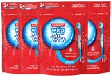 Colgate Max Fresh Wisp Disposable Mini Travel Toothbrushes, Peppermint – 24 Count (4 Pack)