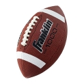 Franklin Sports Official Size Football – 1000 Regulation Outdoor Football – Synthetic Leather Adult Size Football – Outdoor All-Weather Footballs – Extra Grip Official Size Football – Brown + White @ $9.79