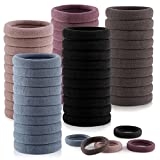 100 Pcs Thick Seamless Brown Hair Ties, Ponytail Holders Hair Accessories No Damage for Thick Hair (Natural Colors) @ $5.94 ($0.06 / Count)