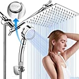 12 Inch Shower Head with Extension Arm 9 Setting Handheld Shower Heads Rain Shower Head with Handheld Spray @ $87.00