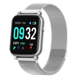 Anmino Smart Watch with Heart Rate Monitor BP Fitness Tracker IP68 Waterproof Activity Tracker Full Touch Screen Smartwatch Sleep Monitor Calorie Step Counter SMS Call Notification（Silver Steel） @ $12.95