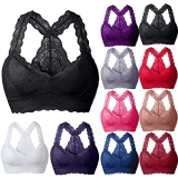 2022 Women Plus Size Vest Crop Wire Free Bra Lingerie Sexy V Neck Underwear Lingerie