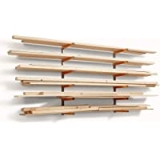 Bora Portamate PBR-001 Wood Storage Lumber Organizer Rack with 6-Level Wall Mount @ $39.99