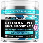 SimplyVital Face Moisturizer Collagen Cream – Anti Aging Neck and Décolleté – Made in USA Day & Night Face Cream – Moisturizing @ $13.99