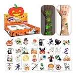 EMOME 192 PCS Halloween Tattoos for Kids, Luminous Temporary Tattoo Stickers for Halloween Party Favors Decorations, Halloween Gifts for Kids Goodie Bag Stuffers