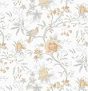 CiCiwind Floral Bird Peel and Stick Wallpaper Boho Farmhouse Wall Paper Peel Stick Modern for Bedroom Removable Self Adhesive Light Grey Leaf Contact Paper for Cabinets Shelf Drawer 17.3