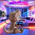 Dinosaur Galaxy Projector, Star Projector for Bedroom, Night Light for Boys Adults Room Décor, Starry Nebula Lamp (Brown)