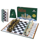 Ultra-Thin 0.1cm Chess Board Set for Kids – Folding Chess Game with Interlocking Pieces & Storage Slots @ $2.79