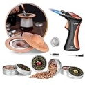 13.32 Cocktail Smoker Kit for Drinks, Whiskey Smoker Infuser Kit for Bourbon Drinks with Torch and 4 Different Flavor Wood Chips Gift for Whiskey Smoker Enthusiast (NO BUTANE) @ $13.32