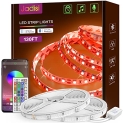 Jadisi Led Strip Lights 130ft (2 Rolls of 65ft) Music Sync RGB Lights Strip Color Changing with App Remote Control Smart LED Lights for Bedoom @ $10.99