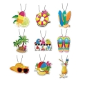 9Pcs Summer Beach Car Air Freshener Hello Summer Car Air Freshener Cute Car Air Freshener Car Scents Air Freshener summer fragrance Gifts for Man Wome @ $6.00