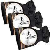 Outdoor Faucet Cover Socks 5.9″ W x 7.7″ H for Winter Freeze Protection, Outdoor Tap Cover, Faucet Covers for Outside, Reusable Outdoor Yard Spigot Cover, Antifreeze Water Insulated – 3 Piece