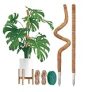 2 Pack Monstera Plant Support,Moss Pole,Bendable Moss Pole for Climbing Plants Indoor Coco Coir Moss Poles Handmade Plant Stick Stakes Support for Creeper Philodendron Potted Plants Grow (31 in) @ $10.00