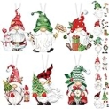 Containlol 24 Pieces Christmas Crafts Kits for Kids Gnome DIY Ornaments Watercolor Santa Claus Hanging Decorations Xmas Elf Hanging Ornaments for Christmas Tree Home Decor Holiday Party Supplies @ $2.99 ($0.12 / Count)