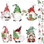 Containlol 24 Pieces Christmas Crafts Kits for Kids Gnome DIY Ornaments Watercolor Santa Claus Hanging Decorations Xmas Elf Hanging Ornaments for Christmas Tree Home Decor Holiday Party Supplies @ $2.99 ($0.12 / Count)