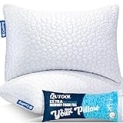 Cooling Gel Pillows for Sleeping, Shredded Memory Foam Pillows 2 Pack, Bed Pillows Queen Size Set of 2, Firm Pillow for Side and Back Sleepers Adjustable Bamboo Pillow with Cooling Removable Cover @ $34.29