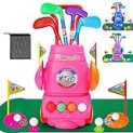 Meland Kids Golf Club Set – Toddler Golf Ball Game Play Set Sports Toys Gift for Boys Girls 3 4 5 6 Year Old (Pink) @ $28.99