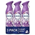 Febreze Air Fresheners, Room Fresheners, Odor-Fighting Air Effects, Lilac Scent , 8.8 oz. Aerosol Can, Pack of 3, Air Freshener Spray @ $8.16 ($0.31 / Ounce)