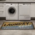 Machine Washable Bubbles Design Laundry Room Rug Non-Slip Rubberback 2×5 Laundry Runner Rug for Laundry Room @ $9.36