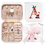 Parima Christmas Gifts for Teenage Girls – Christmas Travel Jewelry Case Organizer | Initial Jewelry Travel Case | Birthday Gifts for Girls Teen Girls Daughter Sister Granddaughter Friends | Gifts @ $6.80