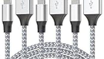 Durable iPhone Charger Cord 6FT 3Pack [Apple MFi Certified] Lightning Cable Nylon Braided iPhone Cord Fast Charging @ $2.99