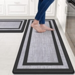 Mattitude Kitchen Mat [2 PCS] Cushioned Anti-Fatigue Kitchen Rugs Non-Skid Waterproof Kitchen Mats and Rugs Ergonomic Comfort Standing Mat for Kitchen @ $16.50