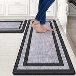 Mattitude Kitchen Mat [2 PCS] Cushioned Anti-Fatigue Non-Skid Waterproof Rugs Ergonomic Comfort Standing Mat for Kitchen @ $18.89