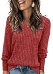 Heymiss Long Sleeve Shirts for Women Loose Casual Womens Fall Fashion 2024 Sweaters for Women Trendy M @ $23.99