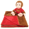 Animal Adventure | Cuddle Bundles | Curious George | Super-Soft Machine Washable Blankie & Plush Toy Brown @ $16.99
