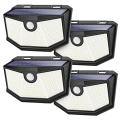 Solar Outdoor Lights – 4-Pack Super Bright 160 LEDs Motion Sensor Security Lights with 270° Wide Angle/3 Modes IP65 Waterproof Solar Powered Wall Lights for Patio Garden Garage Yard Front Door @ $20.29