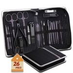 Manicure Set 26 in 1 Nail Clippers Set Pedicure Kit Manicure Kit Professional Pedicure Set Nail Grooming Kit for Men Women @ $7.99