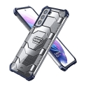 Wlons Samsung Galaxy S21 Plus Case Anti-Slip Hard Armor Military Grade Shockproof Cover with Full Body Rugged Heavy Duty Protection for Galaxy S21 Plus 5G 2021(Blue)