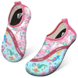 CROVA Toddler Kids Water Shoes Quick Dry Aqua Socks Non-Slip Barefoot Sports Shoes for Boys Girls Toddler @ $7.19