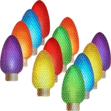 Reflective Christmas Car Decoration Magnetic Christmas Lights for Car Garage Refrigerator 4” 12 Pack @ $8.00
