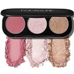FOCALLURE Blush and Highlighter Palette,3 in 1 Makeup Powder, Cruelty-Free Matte, Shimmer Illuminator for a Glowing Look,#03 @ $9.99
