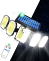 Solar Flood Lights Outdoor Waterproof Motion Sensor – 300LEDs 2500LM 3 Lighting Modes Solar Security Lights with Remote @ $14.99
