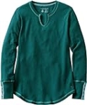 Legendary Whitetails Women’s Open Sky Notch Neck Thermal Shirt, Deep Teal, X-Small @ $9.99