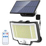 NACINIC Solar Outdoor Light Motion Sensor Waterproof with 200 Bright LED @ $12.50