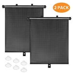 BOGI Car Window Shade (2 Pack) Car Roller Sunshade for Side Window @ $9.99