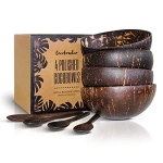 COCOBOWLCO Coconut Bowl & Wooden Spoons Bowl Set – Coconut Bowls @ $17.99